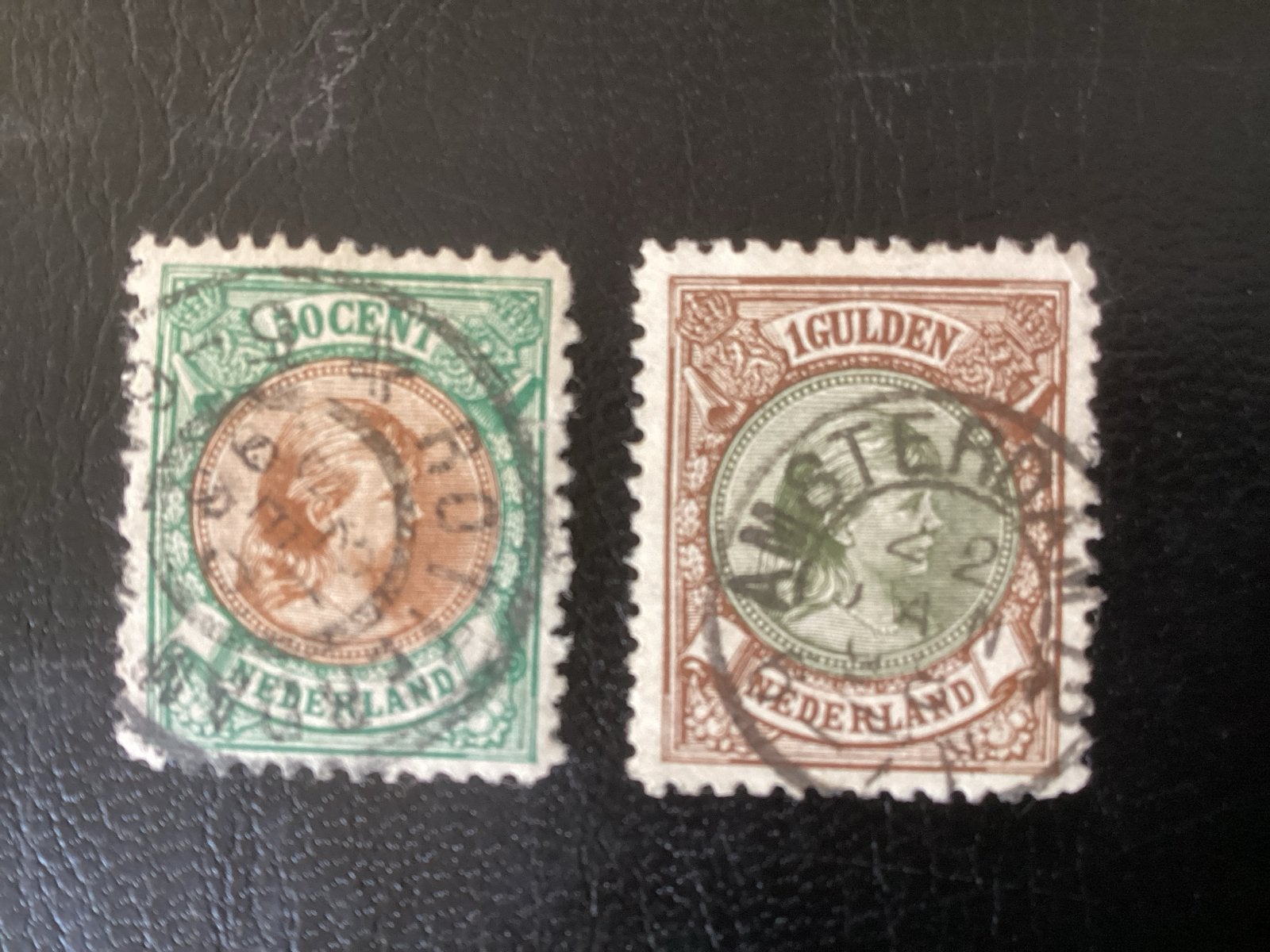 Nederlandse Postzegels: 30 Cent en 1 Gulden hoge cat waarde, Ophalen of Verzenden, T/m 1940, Gestempeld