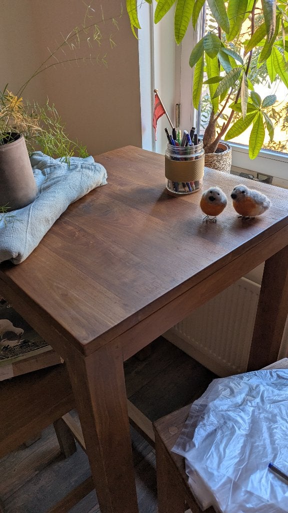 Bartafel (statafel) met twee krukken, Ophalen, Zo goed als nieuw