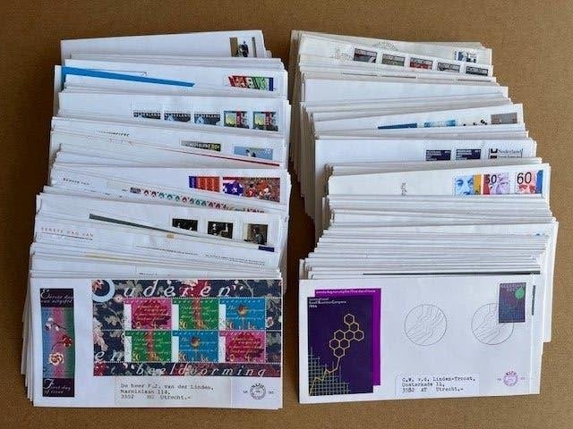 336 FDC'S NEDERLAND MET ADRES 1963 T/M 1997, Verzenden, Beschreven, Nederland