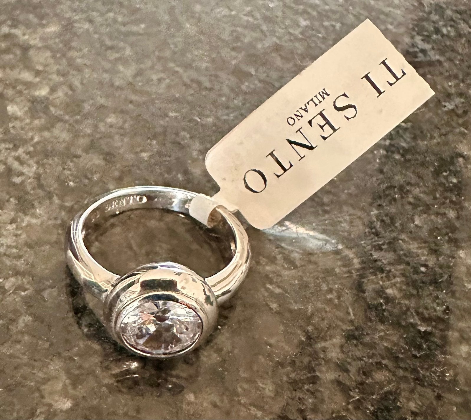 Ti sento ring maat 17 in doosje, Ophalen of Verzenden, Zo goed als nieuw, Zilver, Overige merken