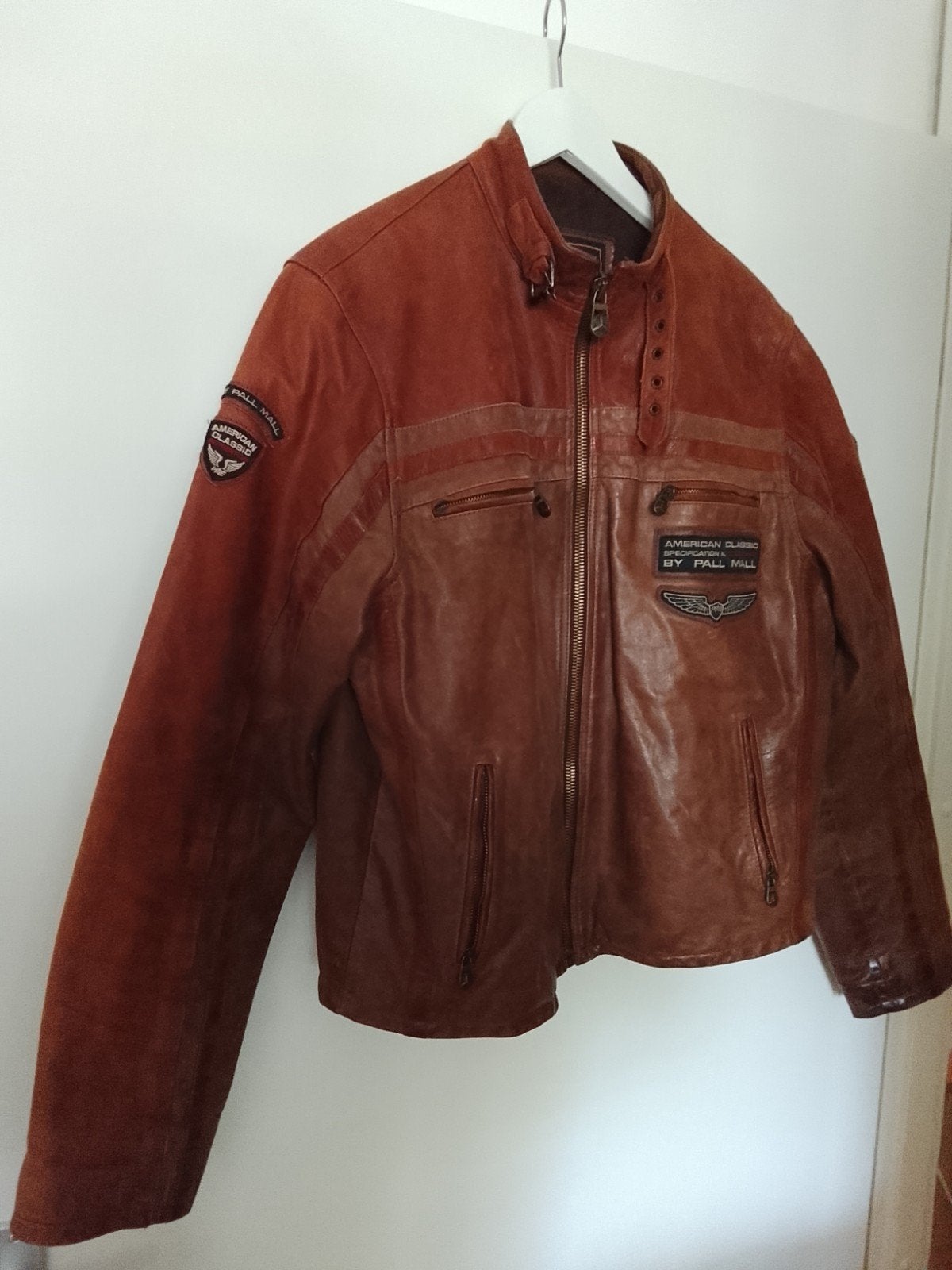 Pall Mall lederen jas XL, Ophalen of Verzenden, Zo goed als nieuw, Maat 56/58 (XL), Bruin