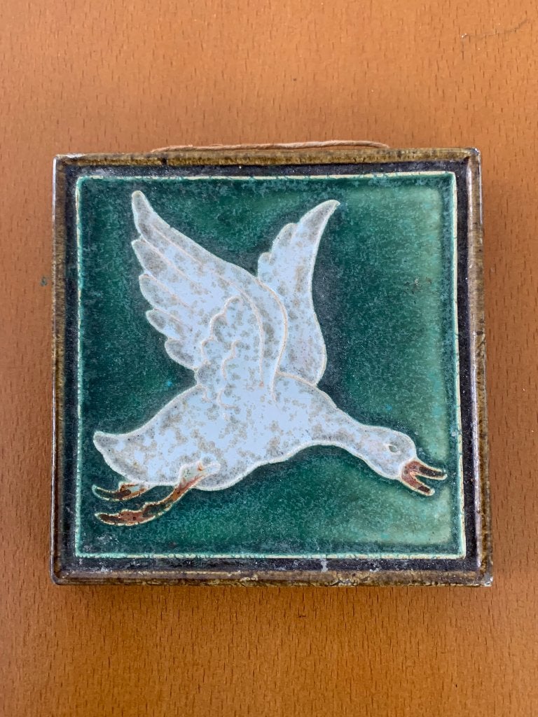 Porselijne art deco wandtegel, Antiek en Kunst, Ophalen