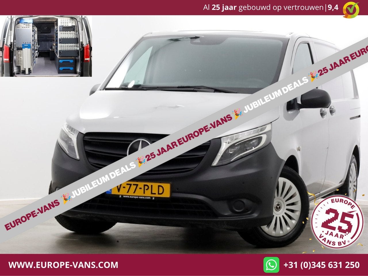 Mercedes-Benz Vito 114 CDI 136pk Compact 9G Automaat 2x Schu, Auto's, Gebruikt, 4 cilinders, 2000 kg, Mercedes-Benz