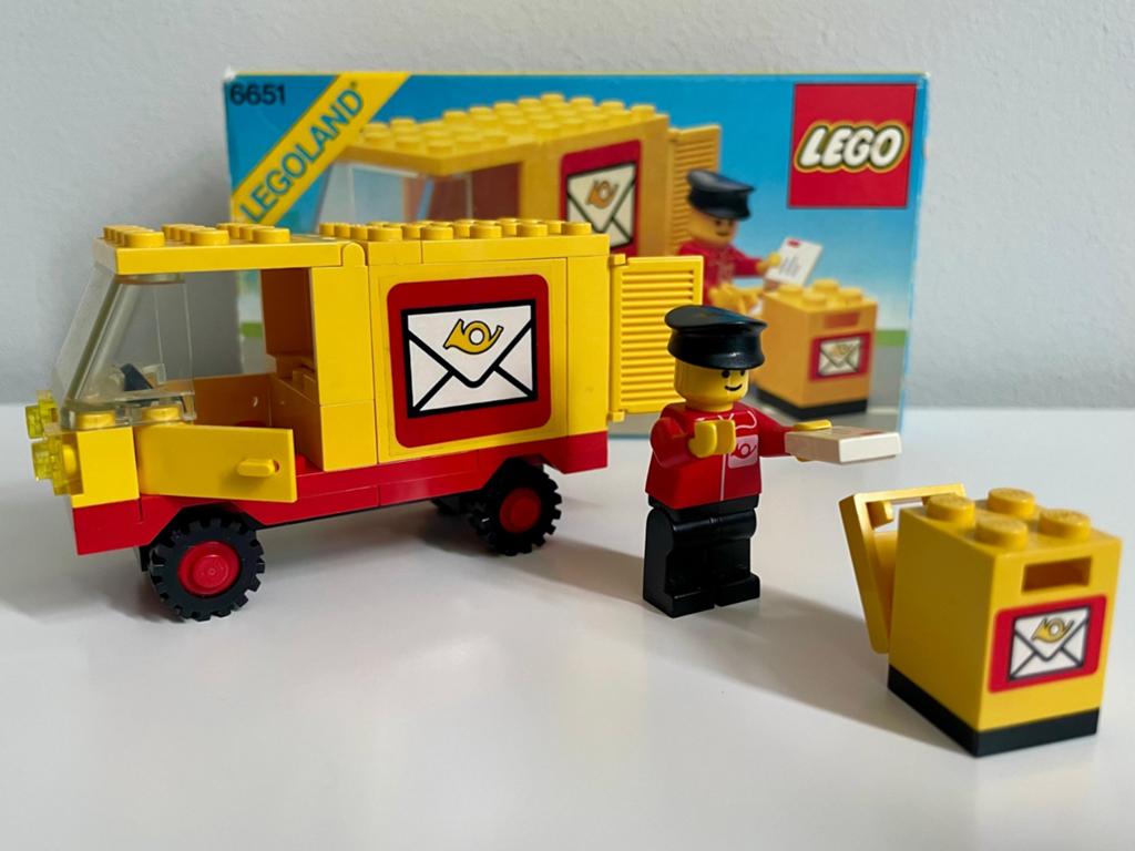 LEGO Legoland Set 6651 Postbode met bestelbus, Gebruikt, Lego, Ophalen of Verzenden, LEGOLAND