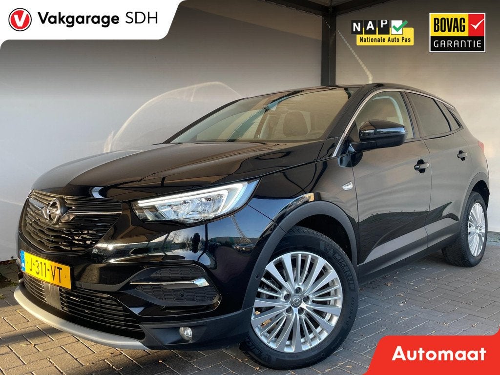 Opel Grandland X 1.2 Turbo Innovation|NAP|Automaat|PDC, Auto's, Opel, Gebruikt, 1199 cc, Zwart, Origineel Nederlands