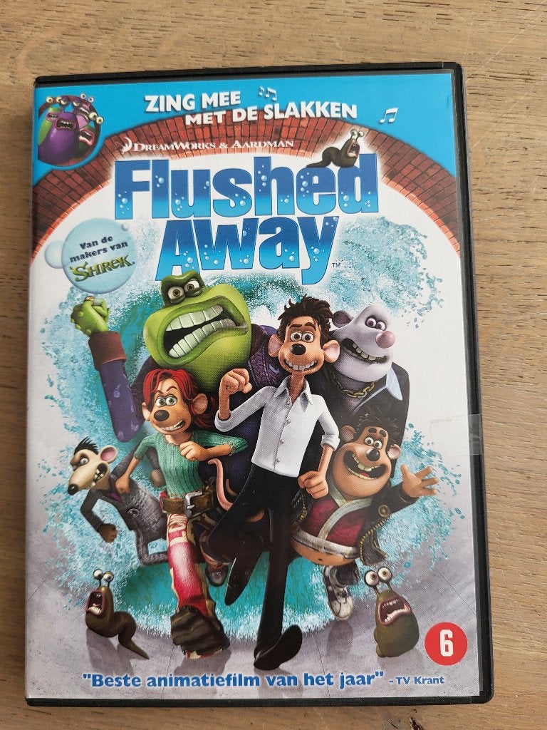 Flushed Away DVD - DreamWorks Animatie Film, Animatie, Nederlands, Inclusief doosje, Ophalen of Verzenden