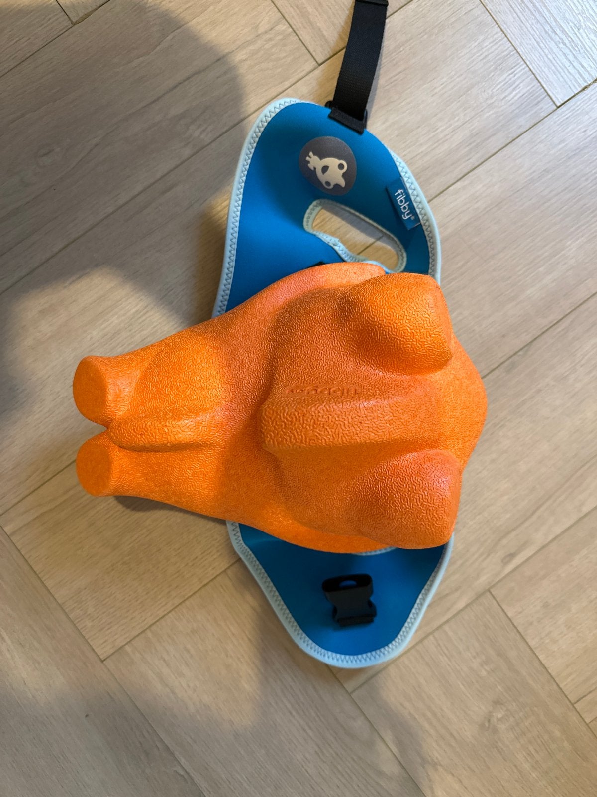 Fibby Zwemgordel - Oranje/Blauw (15-30 kg), Ophalen of Verzenden, Zo goed als nieuw