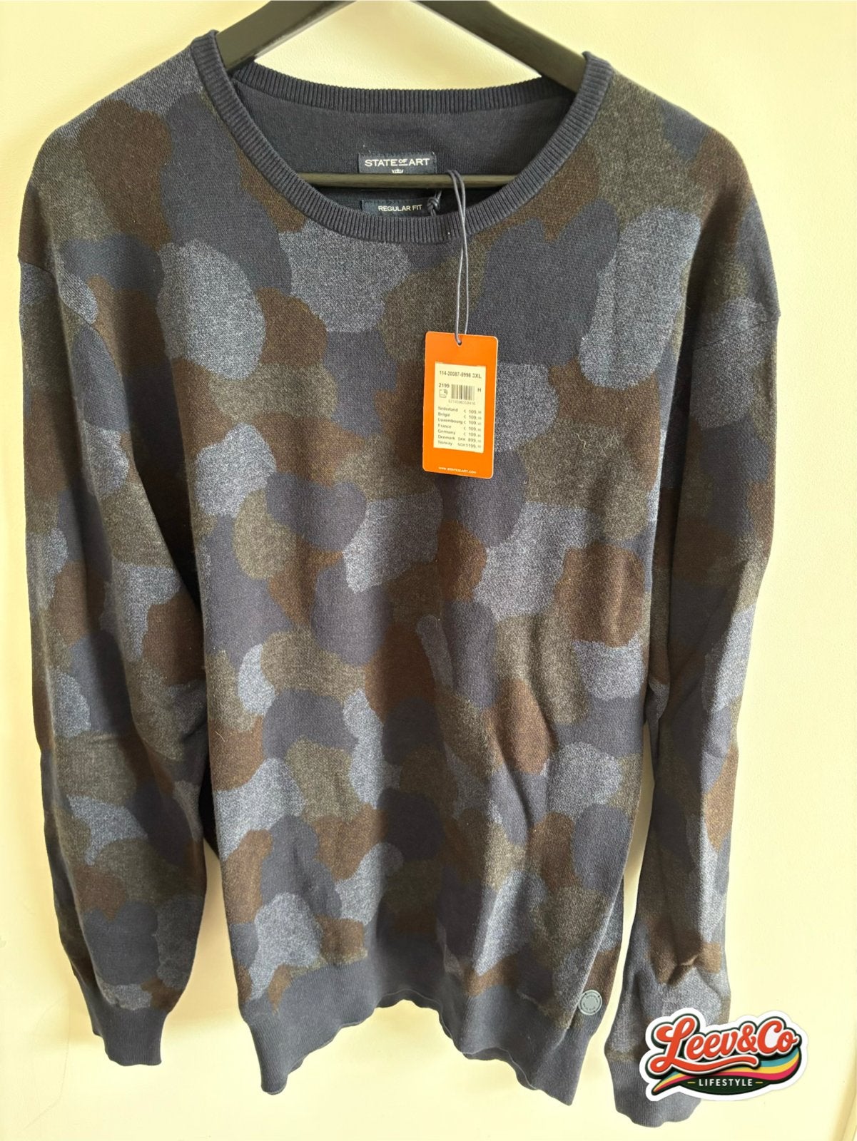 State of Art Nieuw XXXL Heren Trui - Camouflage Patroon, Kleding | Heren, Truien en Vesten, Ophalen of Verzenden, Nieuw, Overige maten