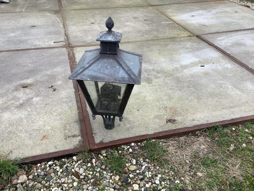 Oude lantaarn kap, Tuin en Terras, Ophalen, Gebruikt