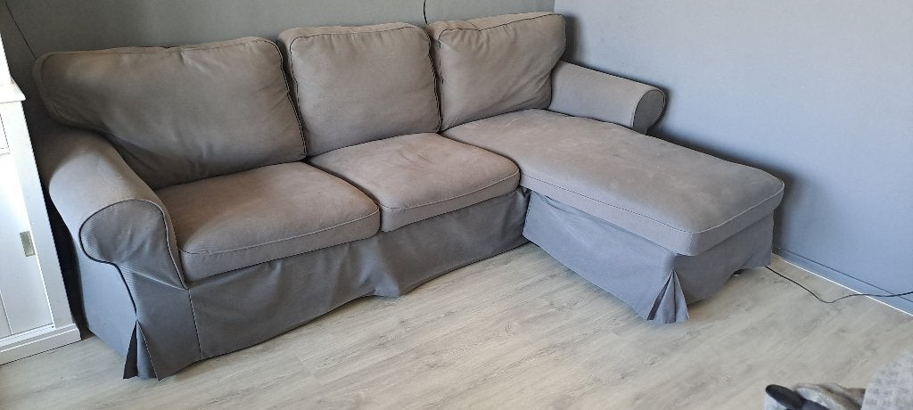 Ektorp IKEA bank, Huis en Inrichting, Ophalen, 250 tot 300 cm, Gebruikt, Hoekbank
