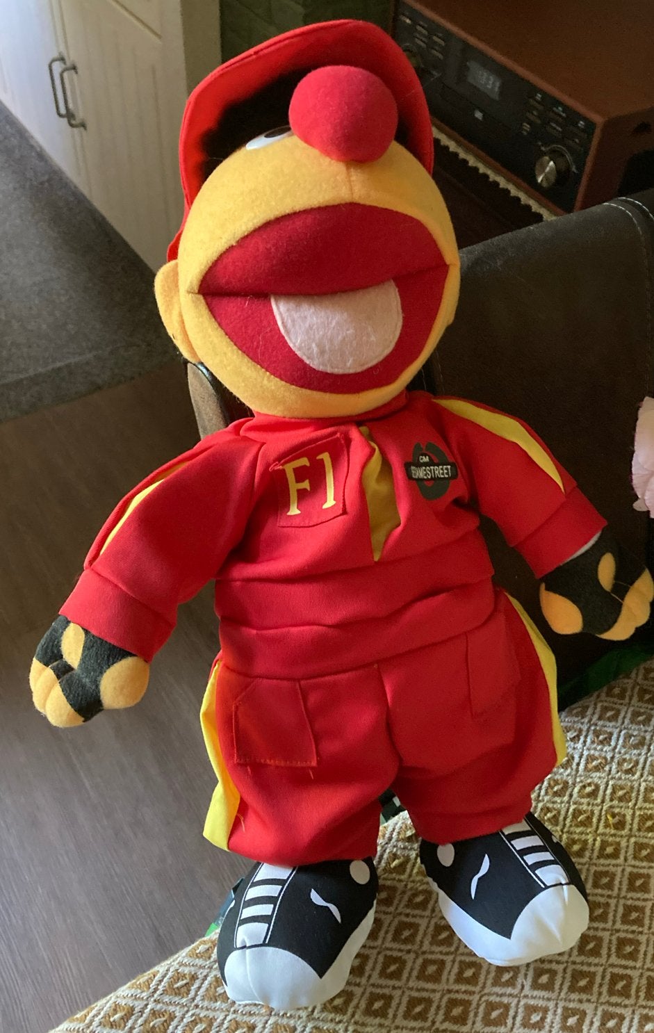 Sesamstraat F1 knuffel Ernie  - Zo goed als nieuw, Ophalen of Verzenden, Zo goed als nieuw