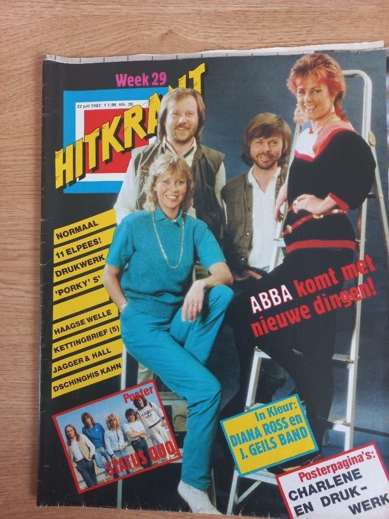 Hitkrant ABBA, Ophalen of Verzenden, 1980 tot heden, Nederland, Tijdschrift