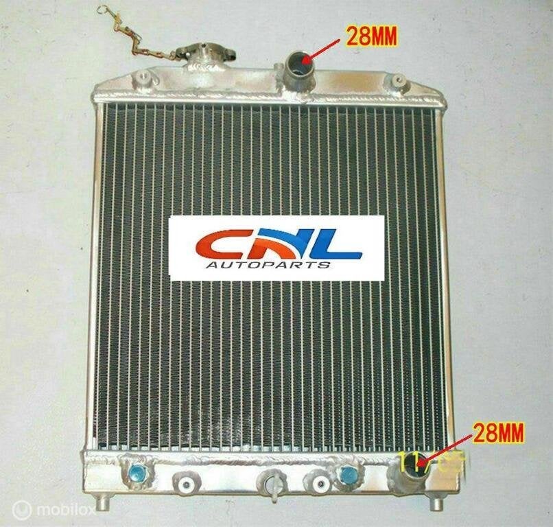 Radiateur  Honda Civic 92-00 28mm inlet 52 mm radiator at