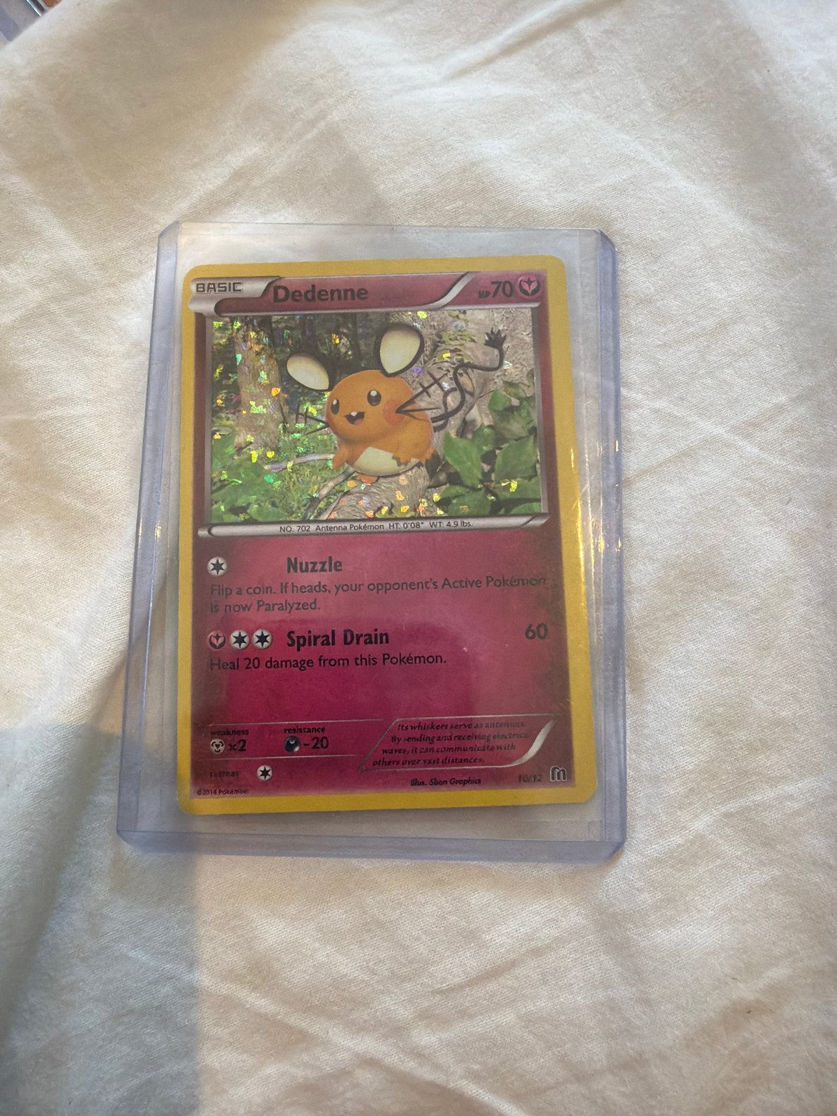 Dedenne 10/12 McDonalds 2016 Pokémon kaart, Hobby en Vrije tijd, Verzamelkaartspellen | Pokémon, Ophalen, Zo goed als nieuw, Losse kaart