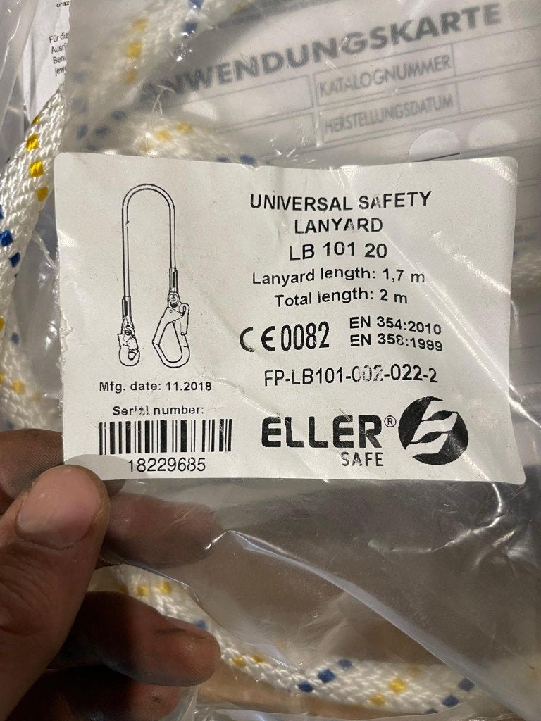 Safety lanyard, merk: Eller, Ophalen of Verzenden