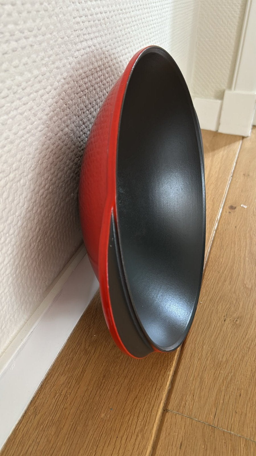 Gietijzeren wokpan, Huis en Inrichting, Ophalen of Verzenden, Zo goed als nieuw, Gietijzer, Wok