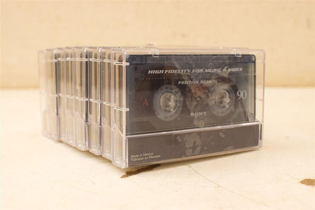 8 stuks Sony cassettebandjes 44945, Cd's en Dvd's, Cassettebandjes, Ophalen of Verzenden, Gebruikt, Overige genres, 1 bandje