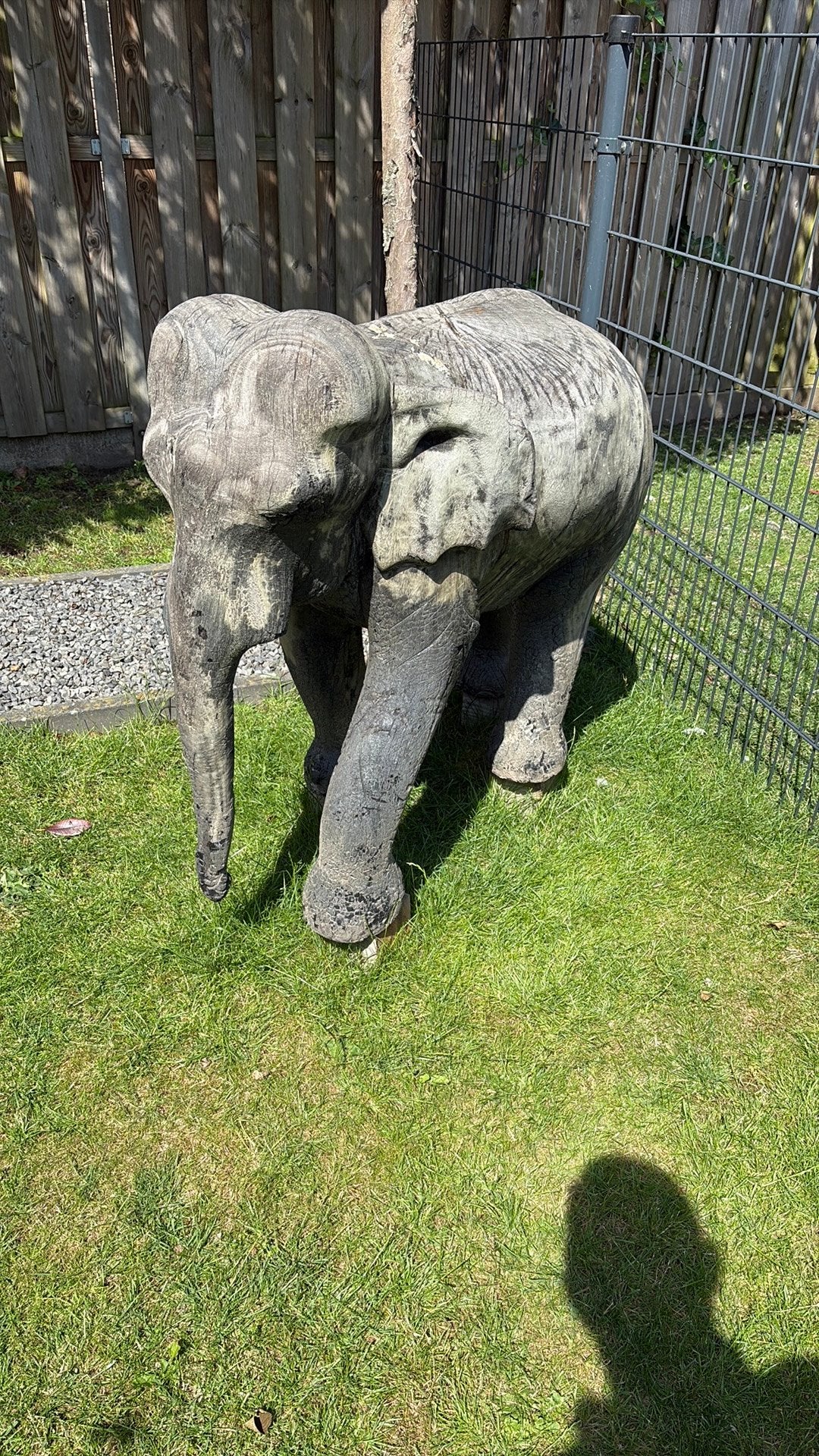 Olifant, Tuin en Terras, Tuinbeelden, Ophalen, Gebruikt, Hout, Dierenbeeld