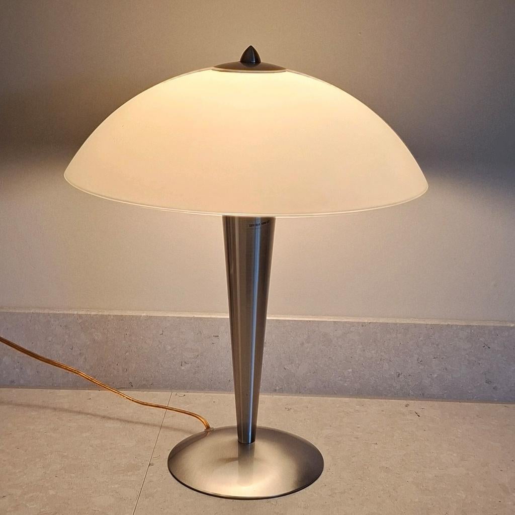Massive "mushroom" lamp, Huis en Inrichting, Lampen | Tafellampen, Ophalen of Verzenden, Zo goed als nieuw, Glas, Minder dan 50 cm