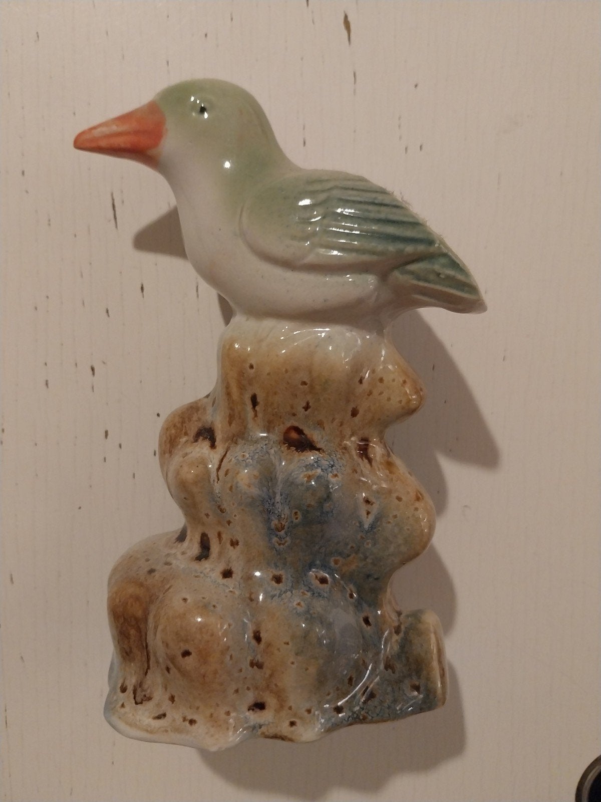 keramiek porselein vogelbeeldje Japan '50-'70, Verzamelen, Ophalen of Verzenden, Gebruikt, Dier