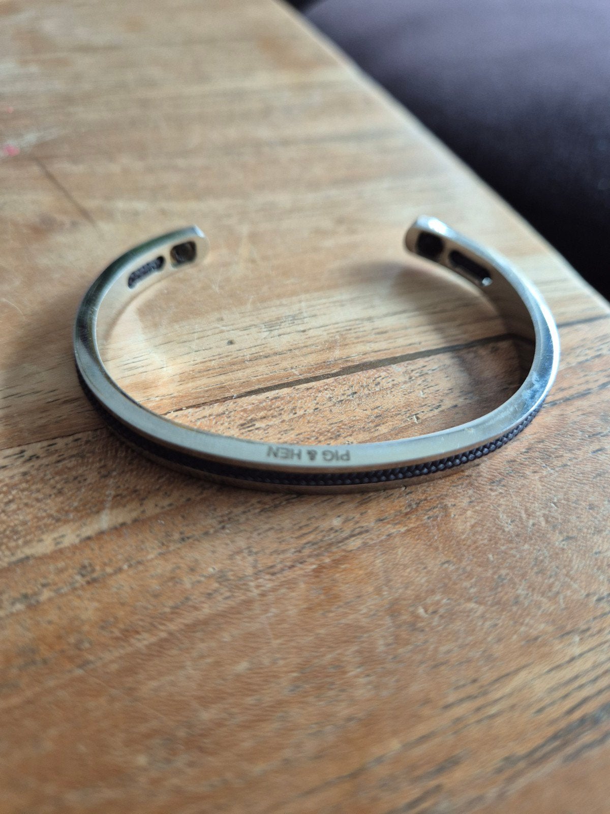 Pig & Hen Armband Narvach 6, S/M (17 cm), Ophalen of Verzenden, Zo goed als nieuw, Grijs, Staal