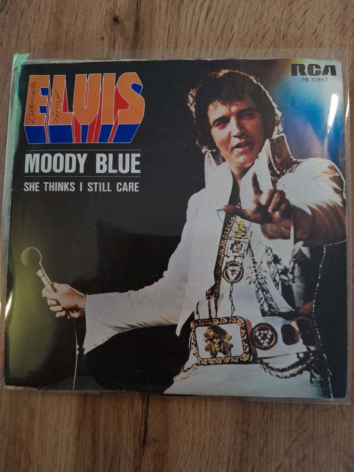 elvis presley 7inch moody blue, Cd's en Dvd's, Ophalen of Verzenden, Zo goed als nieuw, Pop