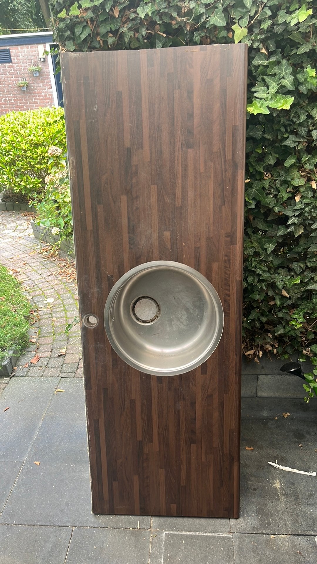 Keuken blad met inbouw spoelbak. Multiplex 60x173cm, Ophalen, 50 tot 100 cm, Zo goed als nieuw, Minder dan 100 cm