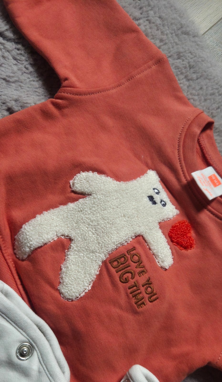 Hema baby truitje maat 50 met ijsbeer, Kinderen en Baby's, Zo goed als nieuw, Hema, Truitje of Vestje, Verzenden