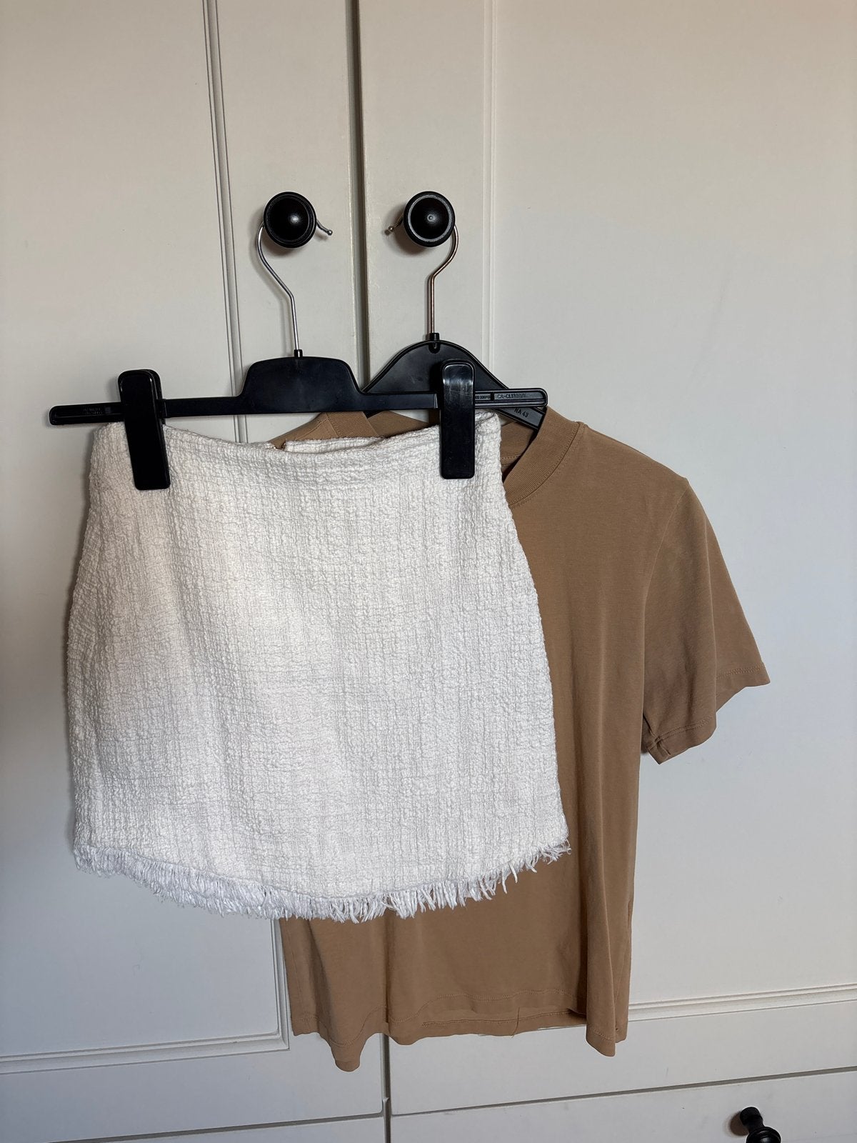Josh V set: wit rokje en bruin T-shirt, maat XXS, Wit, Ophalen of Verzenden, Zo goed als nieuw, Maat 34 (XS) of kleiner