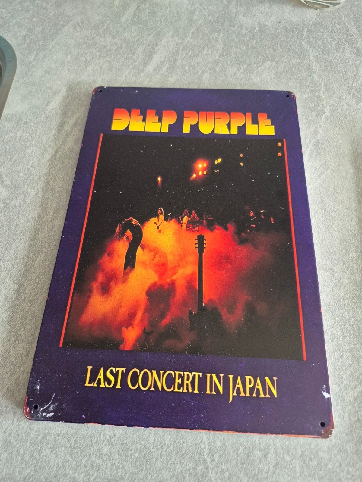 Deep Purple - Last Concert in Japan (Metalplaat), Ophalen of Verzenden, Zo goed als nieuw, Reclamebord
