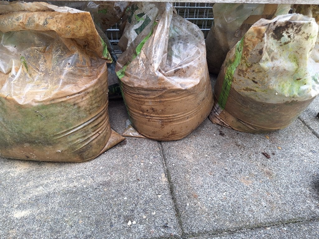 Ophoogzand 5 x 20 kg, Ophalen, Zo goed als nieuw