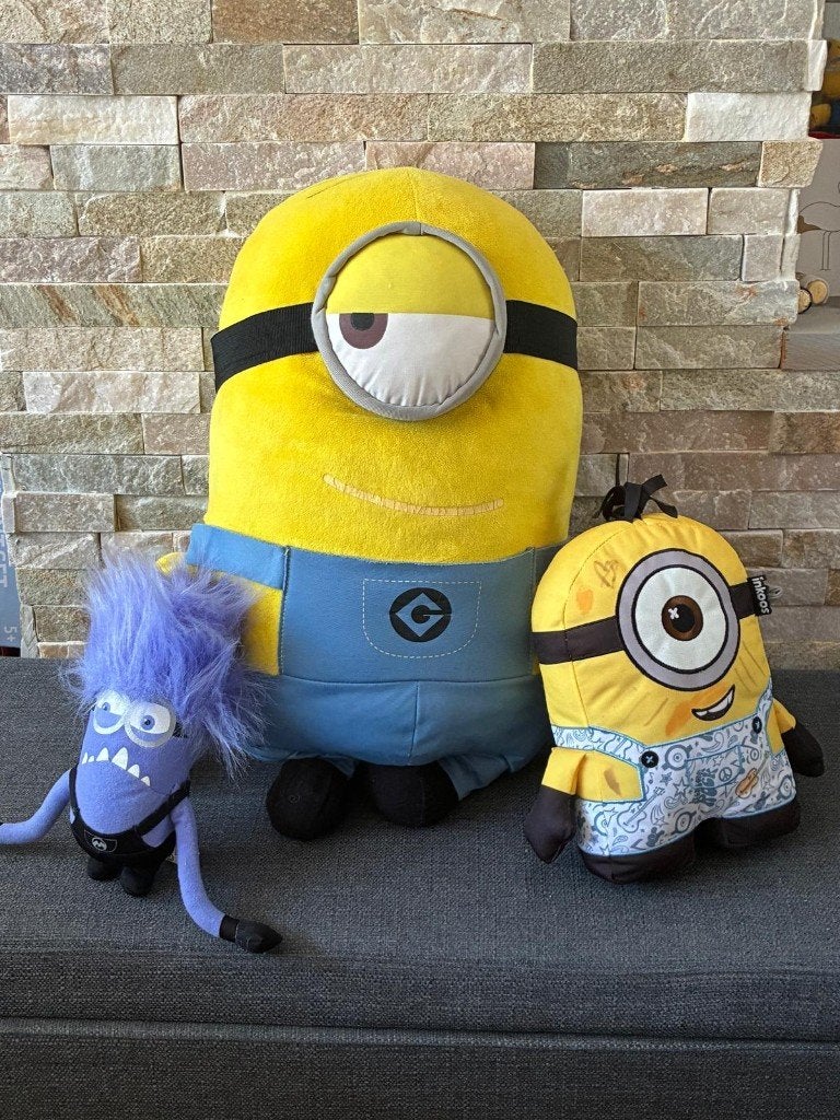 Knuffels: minions, lidl mini's, dombo, yoshi, stitch, woerdy, Kinderen en Baby's, Ophalen, Gebruikt