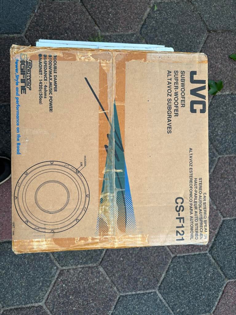 JVC subwoofer CS-F121 500 watt, Ophalen of Verzenden, Nieuw