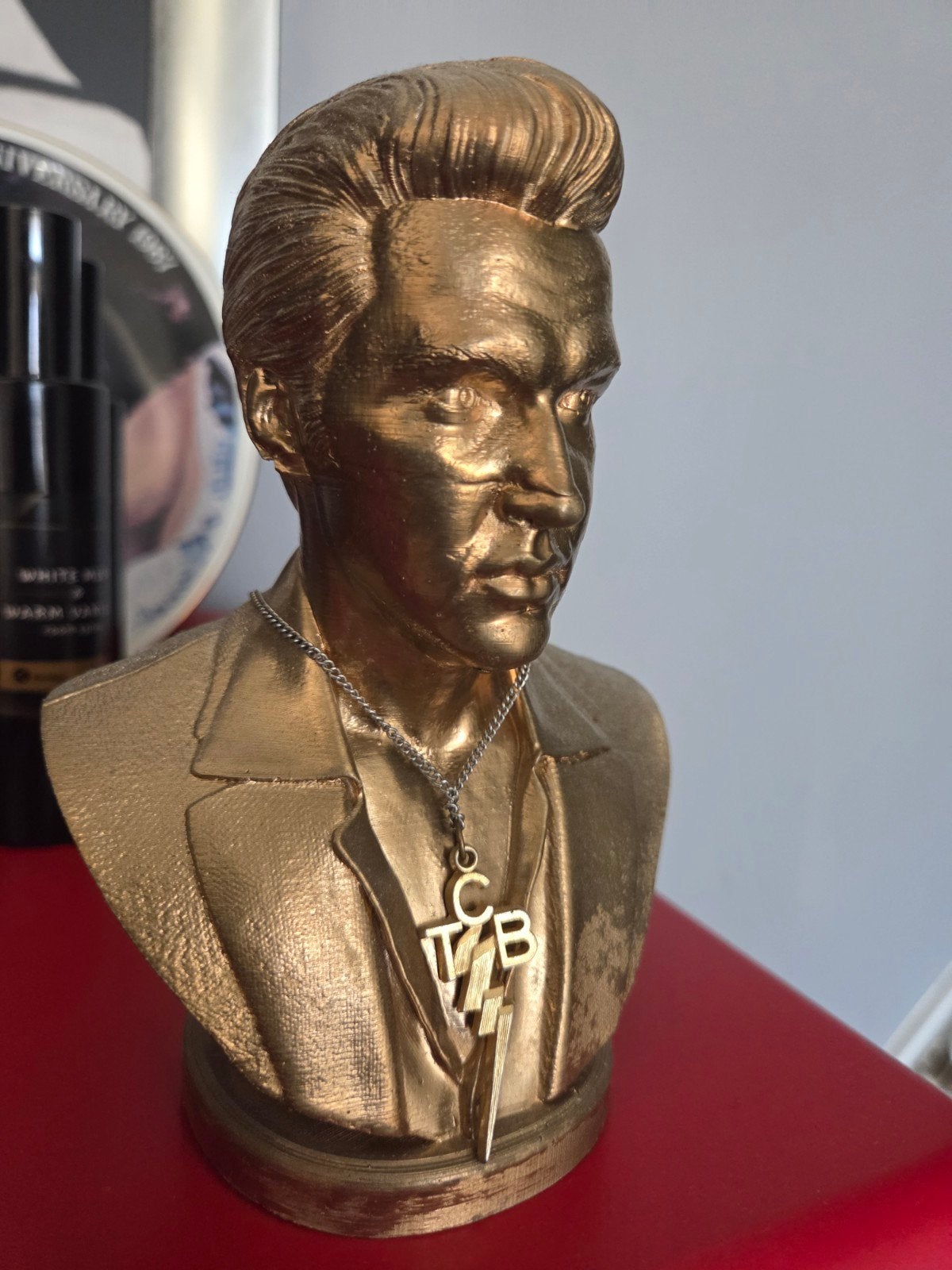 Elvis buste goudkleurig, Ophalen of Verzenden