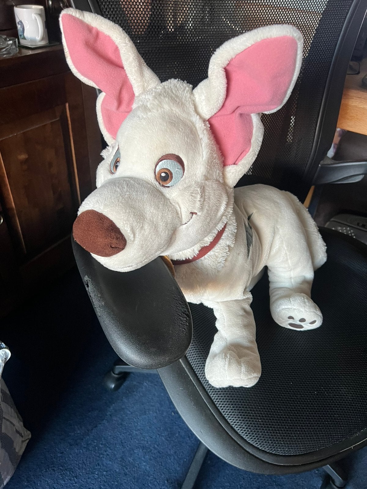 Vintage Pluche Jaren ‘80 Disney Nicotoy Bolt Knuffel Hond., Ophalen of Verzenden, Overige figuren, Zo goed als nieuw, Knuffel
