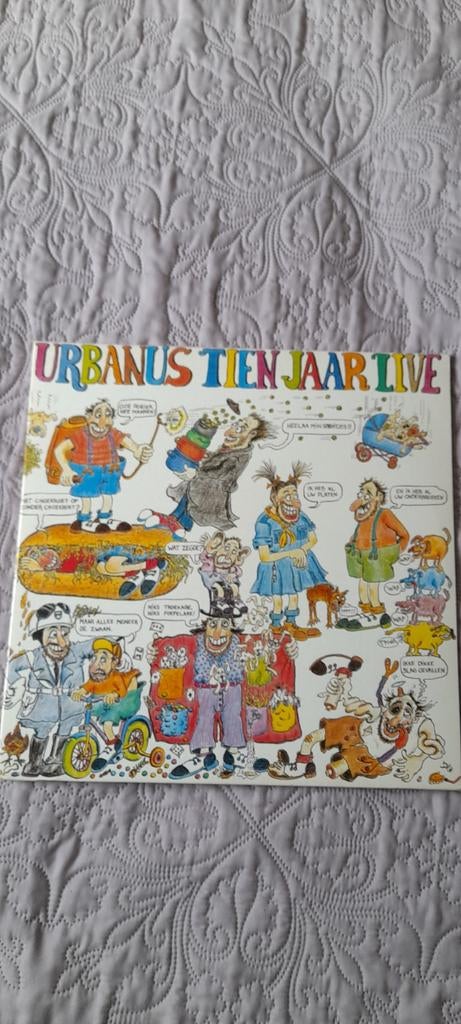 LP Urbanus Tien Jaar Live, drie dubbel LP., Ophalen of Verzenden, Gebruikt, 12 inch, Levenslied of Smartlap