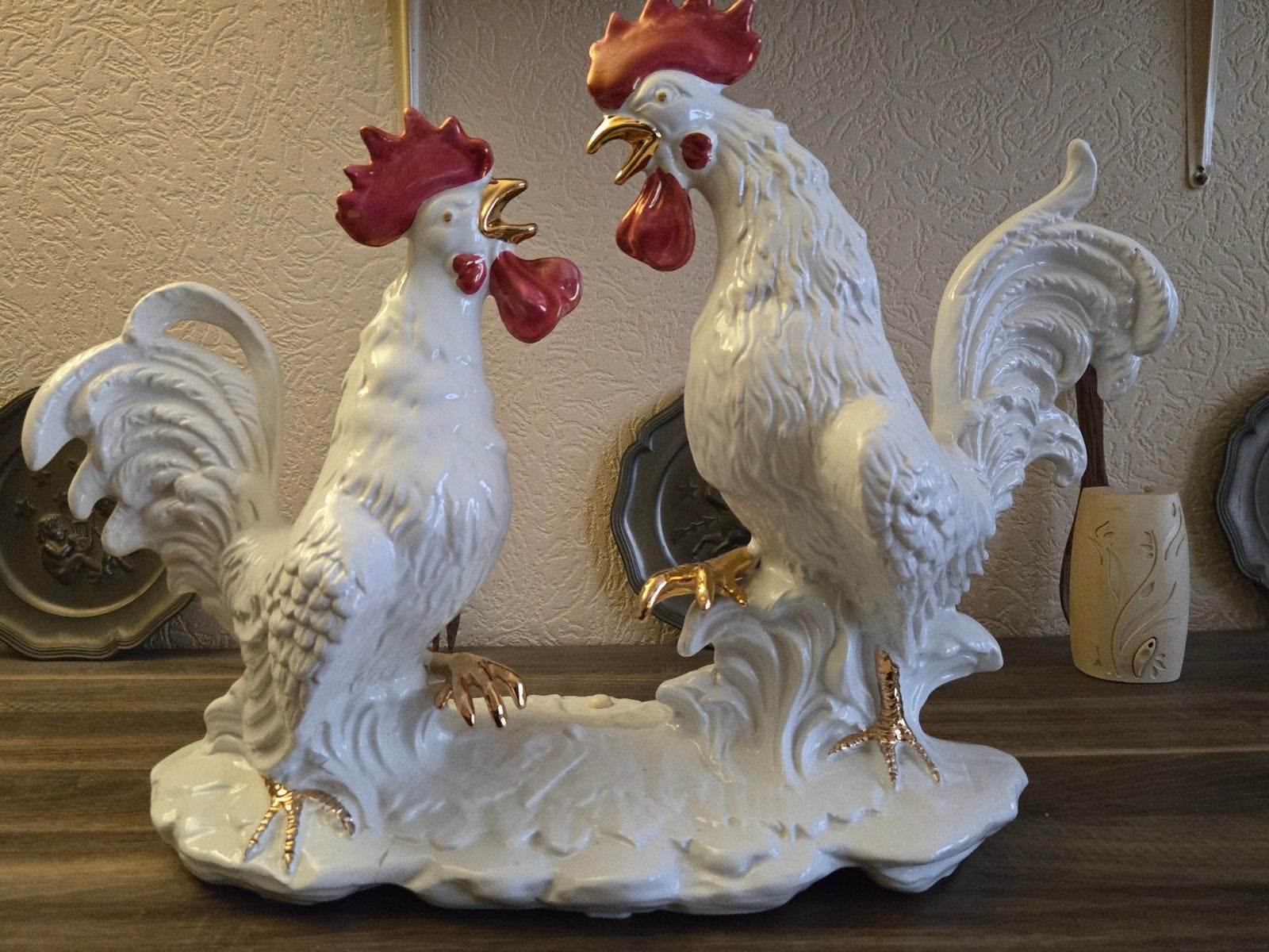 Set van 4 mooie beelden voor in de huiskamer, Antiek en Kunst, Kunst | Beelden en Houtsnijwerken, Ophalen