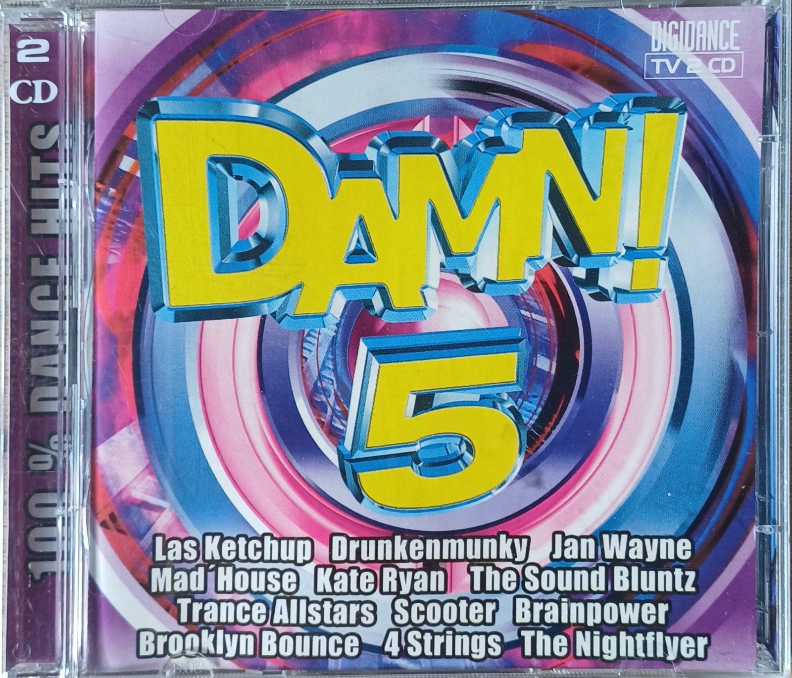Damn! 5 - 100% Dance Hits (2 CD) - Diverse Artiesten, Gebruikt, Dance, Ophalen of Verzenden, Verzamelalbum