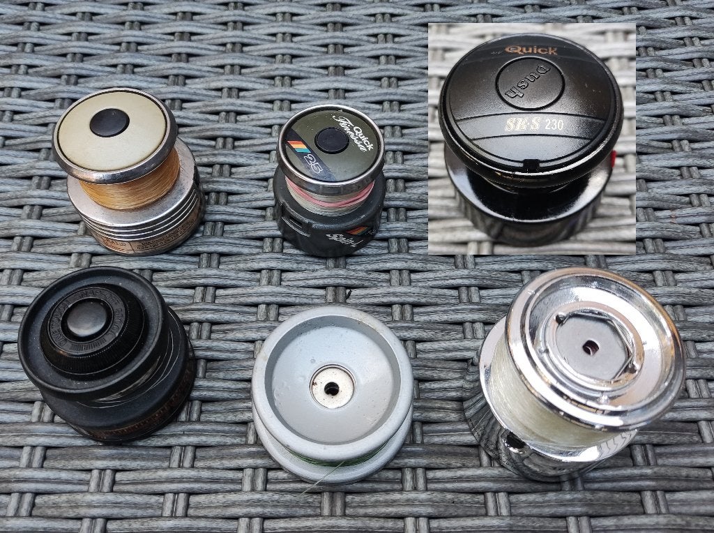 Diverse Spoelen Werpmolens * Shimano * Tica * Dam * Spro *, Ophalen of Verzenden, Gebruikt, Molen