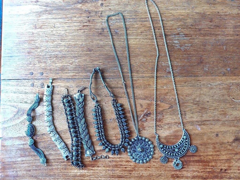 Lot/ Partij Vintage Sieraden: Kettingen & Armbanden €55,-, Ophalen of Verzenden