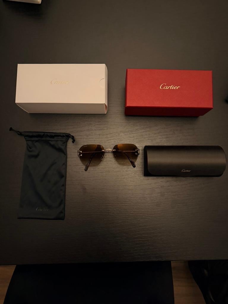 Cartier Picadilly met bon, Ophalen of Verzenden, Zo goed als nieuw, Zonnebril, Overige merken