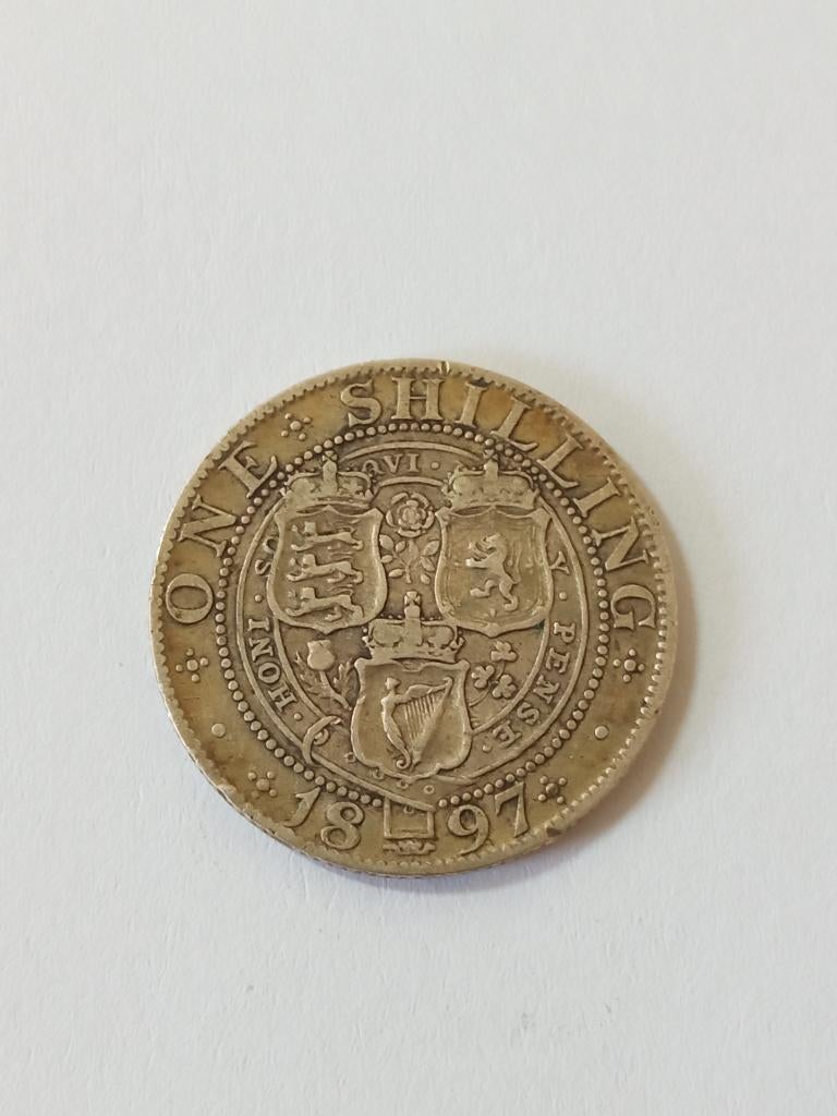 Verenigd Koninkrijk 1 shilling 1897., Ophalen of Verzenden, Overige landen, Losse munt