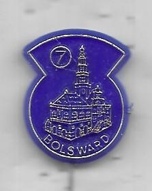 7.BOLSWARD FRIESLAND ELFSTEDENTOCHT PLAATSEN SERIE, Ophalen of Verzenden, Gebruikt, Stad of Land, Speldje of Pin