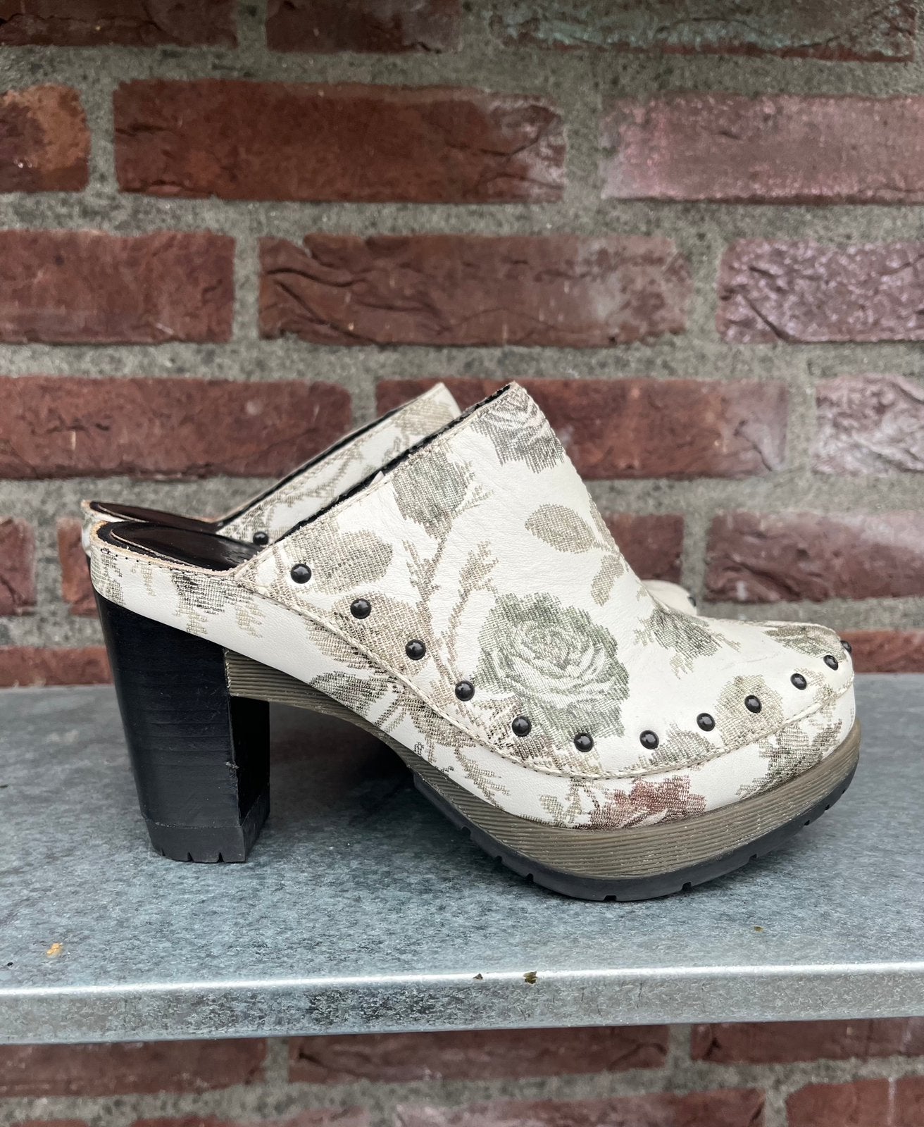 Dr. Martens Una vintage flower clogs maat 37, Dr. Martens, Docs, Gedragen, Overige kleuren