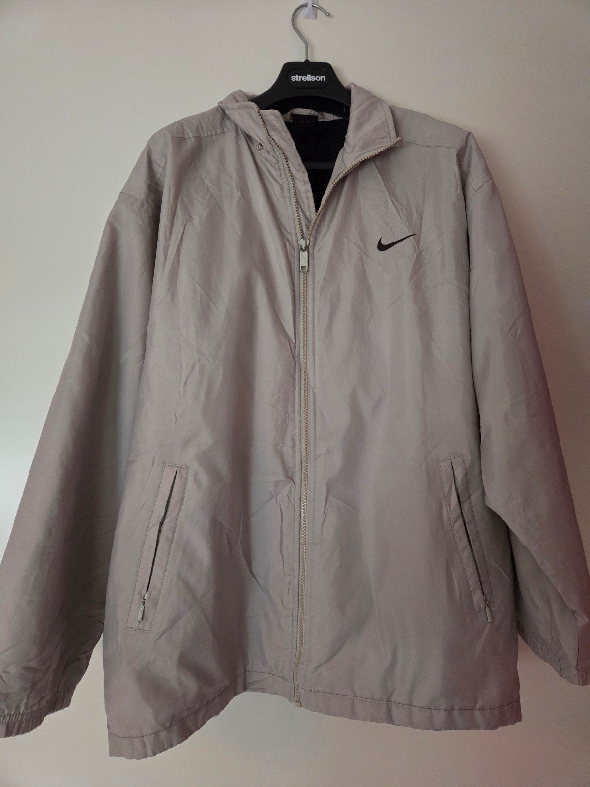 Nike Vintage Windjack - Maat S - Beige, Beige, Nike, Ophalen of Verzenden, Gedragen