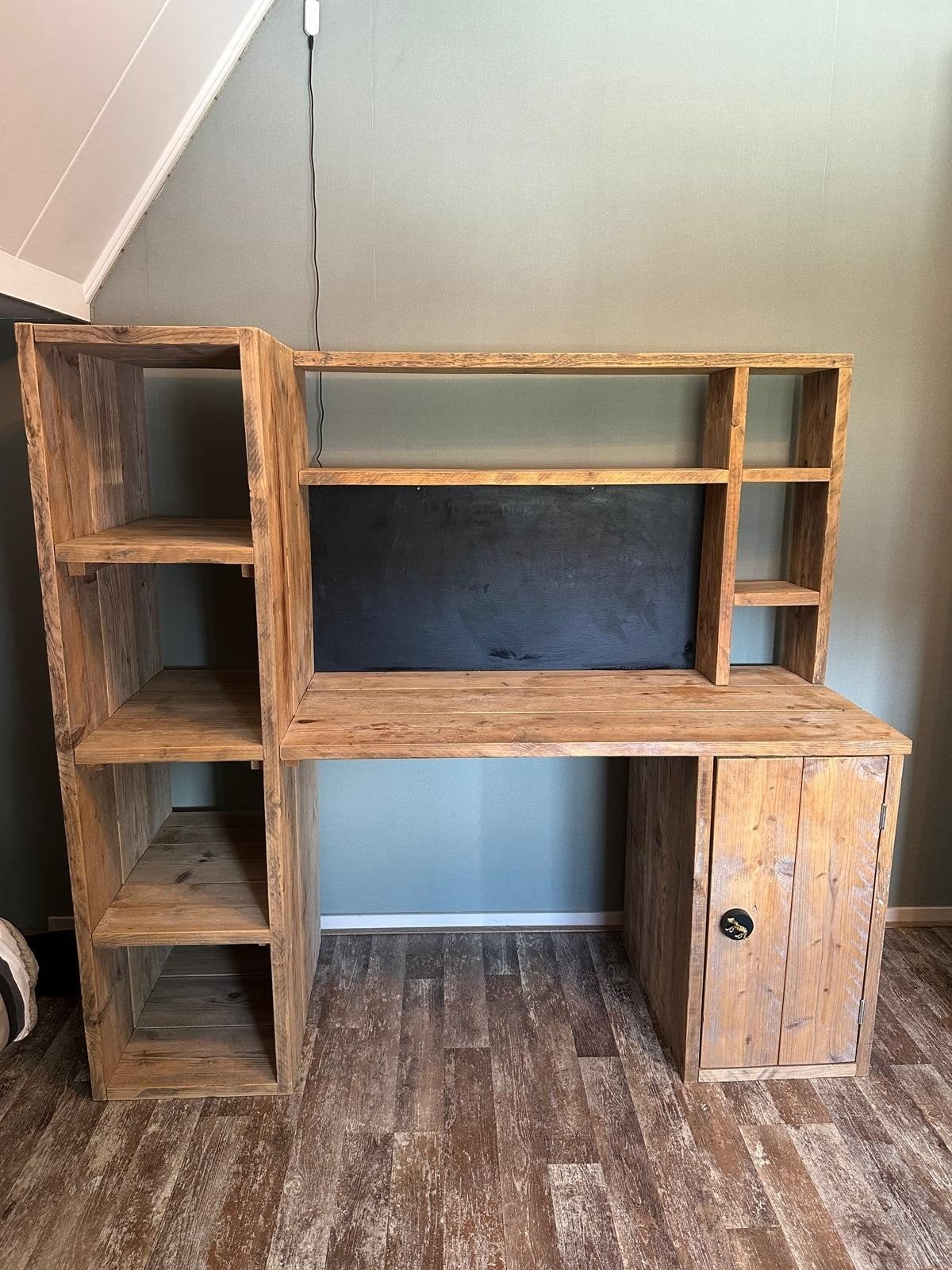 Bed en bureau, Ophalen, Gebruikt, Eenpersoons