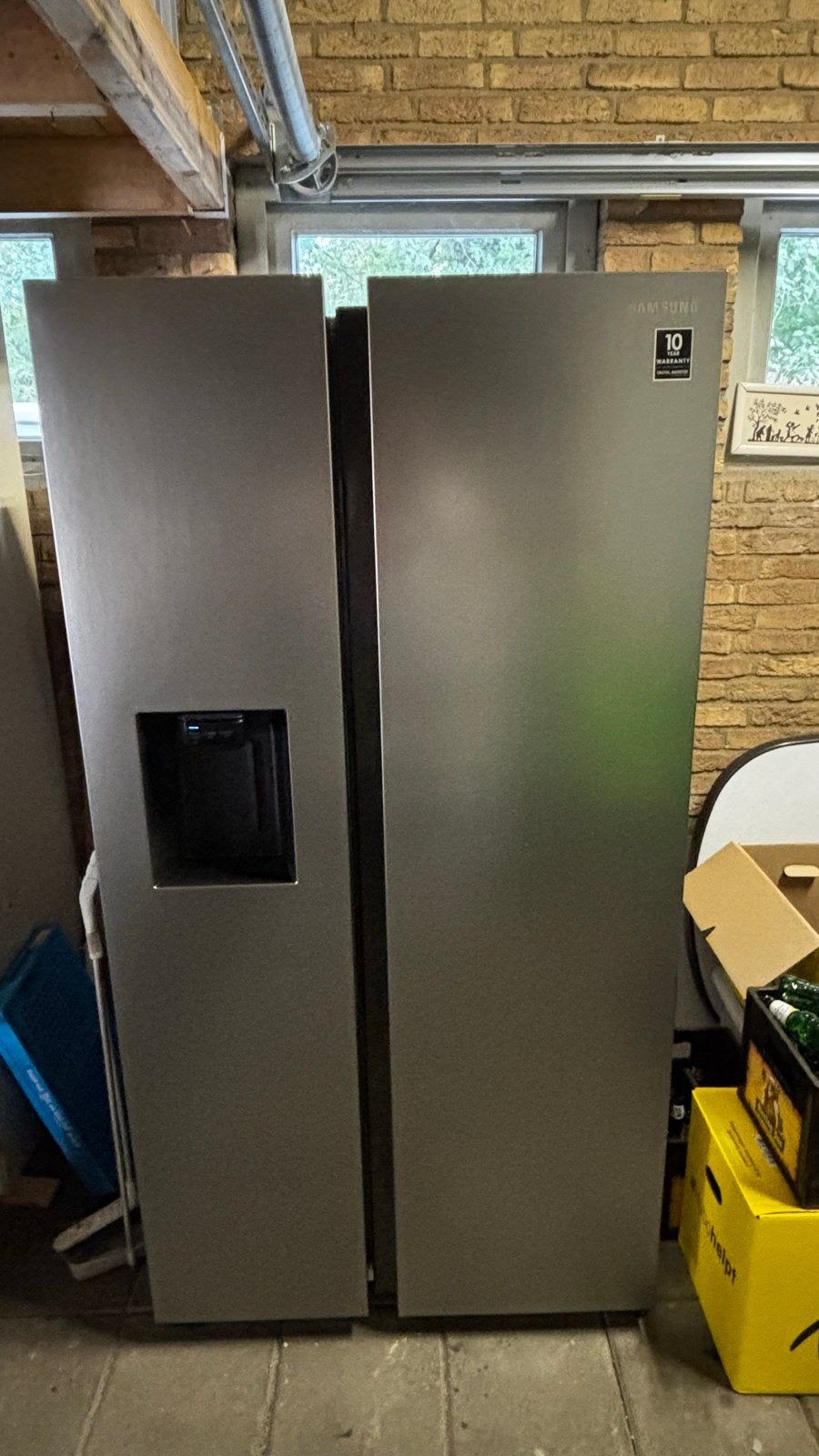Samsung Amerikaanse Koelkast met Water- en IJsdispenser, Witgoed en Apparatuur, Gebruikt, 200 liter of meer, 60 cm of meer, Met aparte vriezer