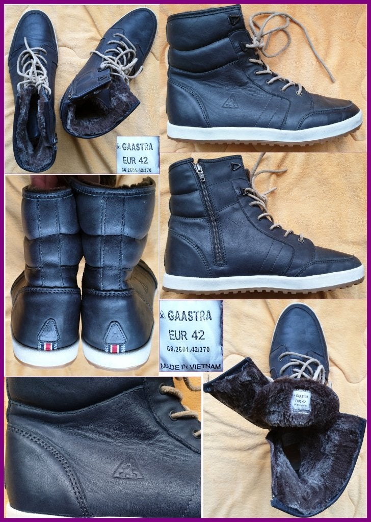 GAASTRA antraciet leren boots maat 42 z.g.a.n., Gaastra, Overige kleuren, Boots, Ophalen of Verzenden