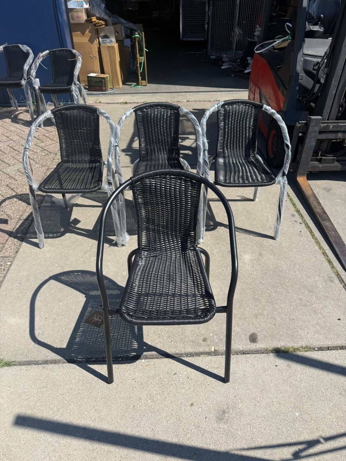 OUTLET! NIEUWE Stapelbare stoelen tuinstoelen GROTE PARTIJ!, Ophalen, Nieuw, Wr, Wr