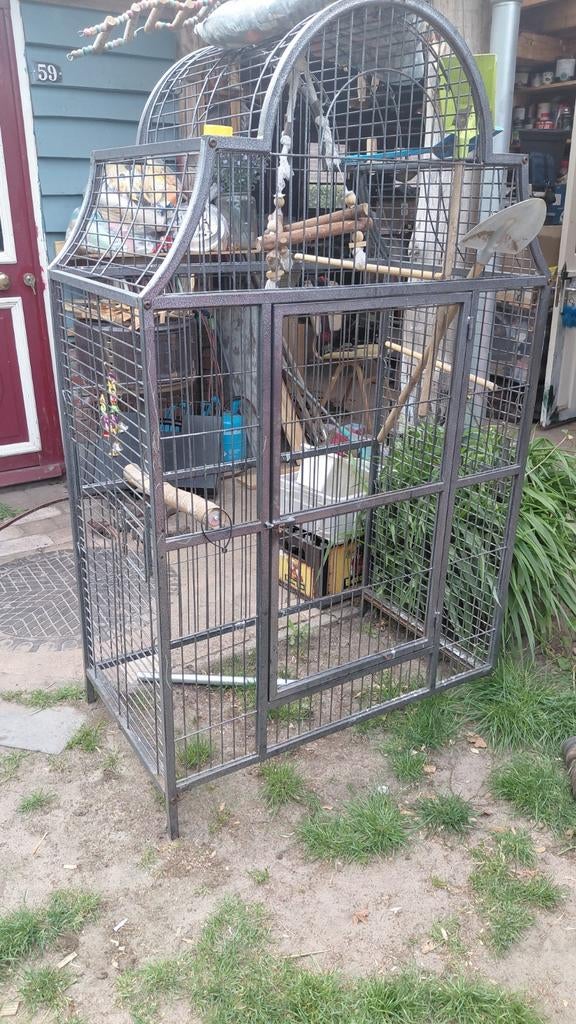 Vogel kooi, Dieren en Toebehoren, Vogels | Hokken en Kooien, Ophalen, Zo goed als nieuw, Metaal, Vogelkooi